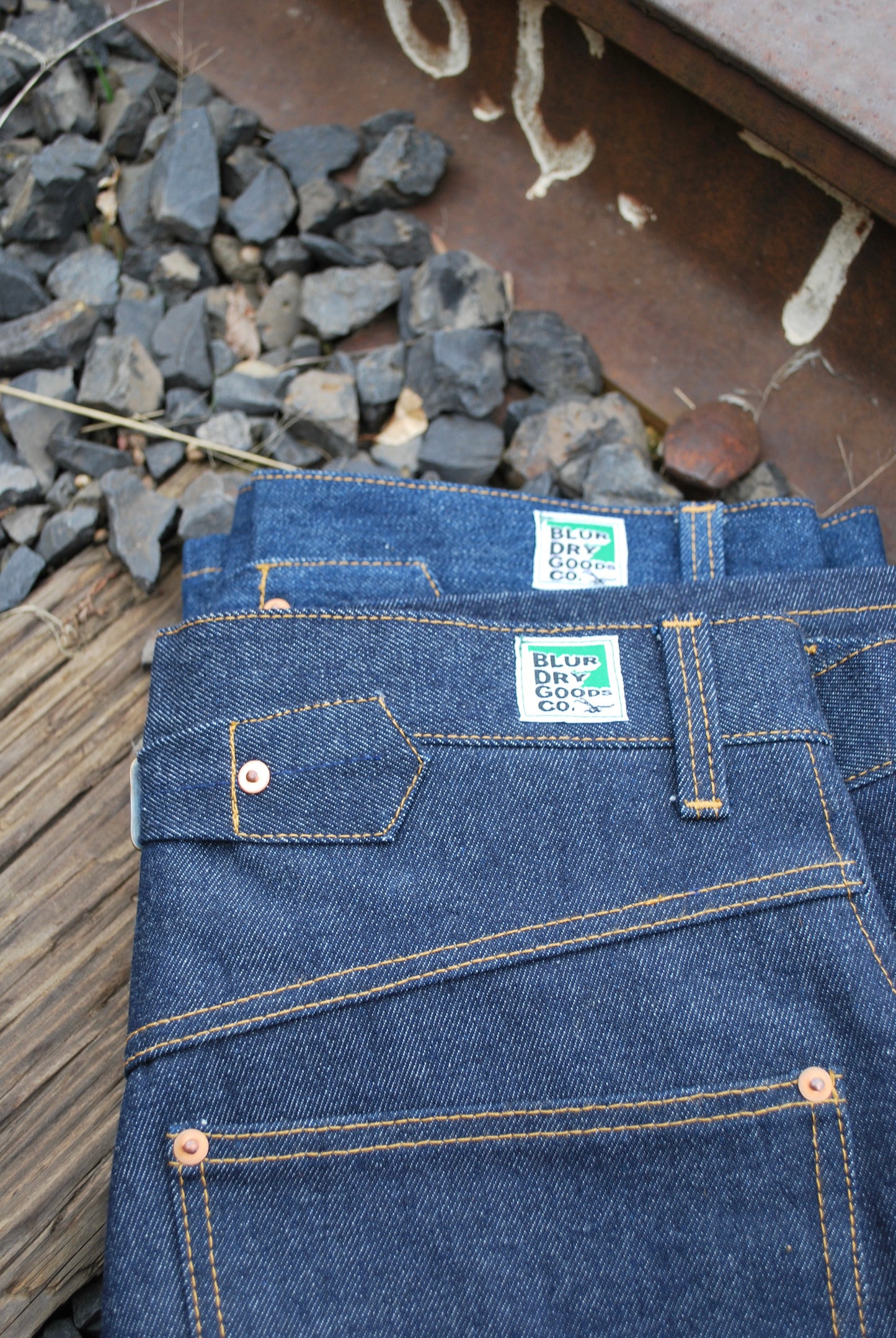 Pitchfork Denim Waist Overalls